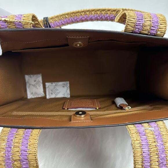 Coach Smith Tote Bag Crossbody In Leather/Gold/Redwood Multi CBG90 NWT - Picture 8 of 13